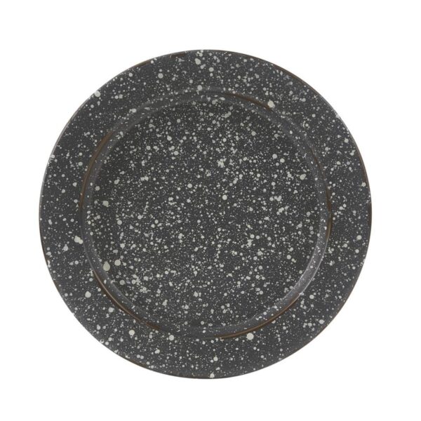 Park Designs - Granite Enamelware Salad Plate Set of 4 - Gray 065-652G
