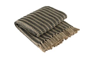 Park Designs - Cable Throw - Black & Tan 101-22BT