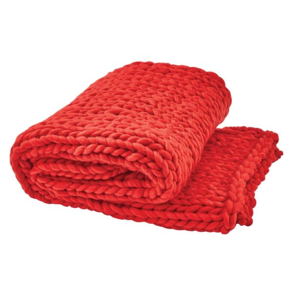 Park Designs - Chunky Knit Throw - Red 1997-522-R