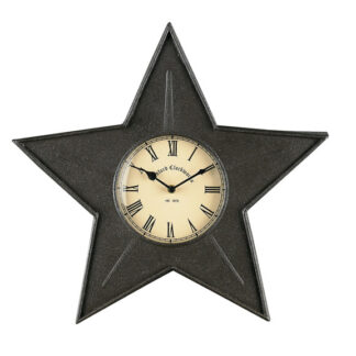 Park Designs - Star Metal Wall Clock - Black 22-673