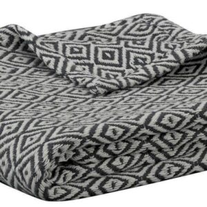 Park Designs - Charcoal/Natural Diamond Throw 2702-022