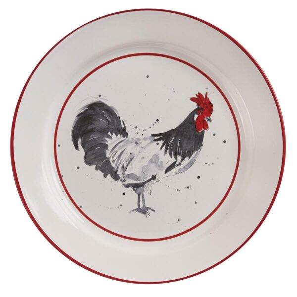 Park Designs - Chicken Coop Salad Plate Set of 4 - Rooster 334-652X