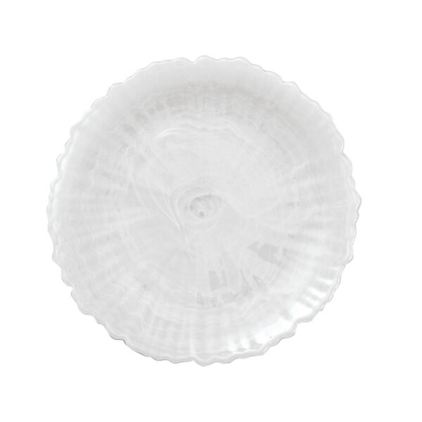 Park Designs - Alabaster Glass Plate Set of 4 - White 4200-484