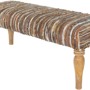 Surya - Anthracite Upholstered Bench ATE-002 ATE-002