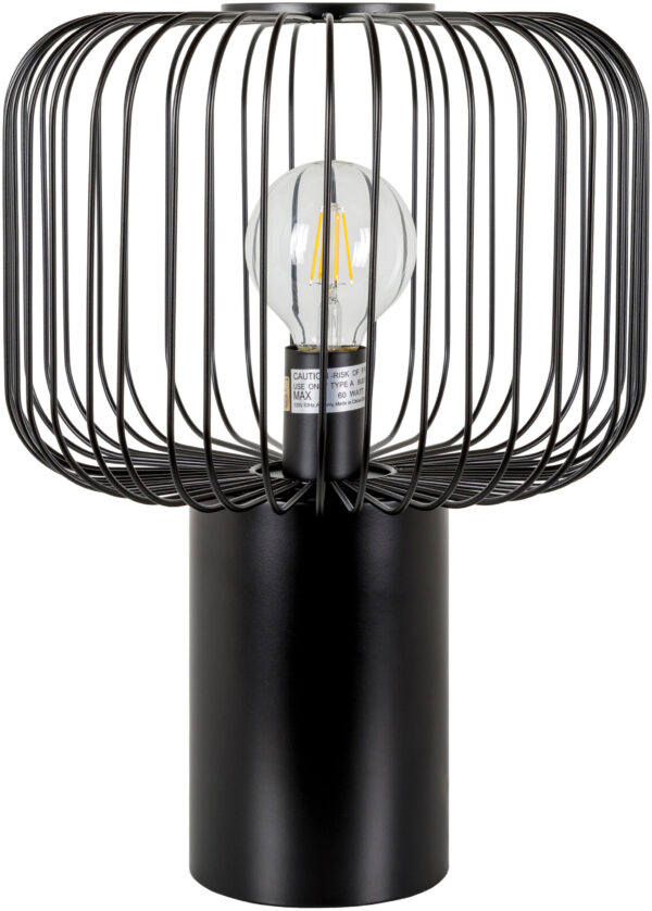 Surya - Auxvasse Table Lamp - Black 12" AUX-002