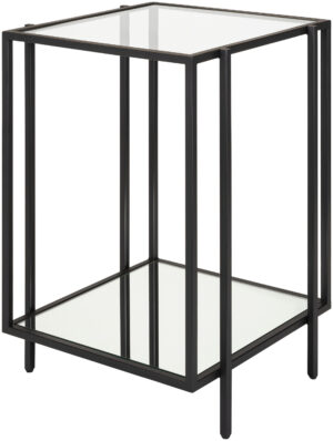 Surya - Alecsa Square End Table 16" - Black EAA-002