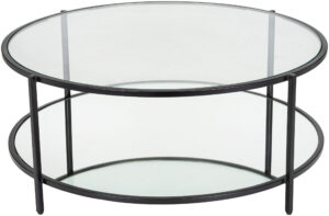 Surya - Alecsa Round Coffee Table - Black EAA-005