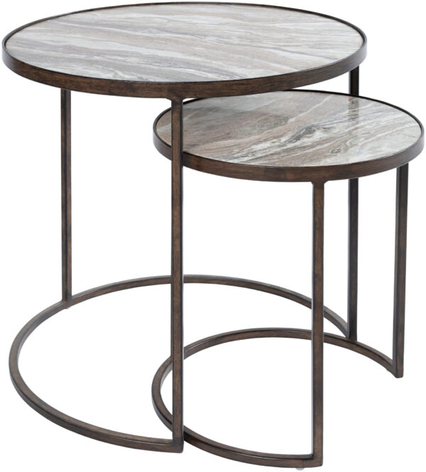 Surya - Hearthstone Nesting Table Set HTS002-SET HTS002-SET