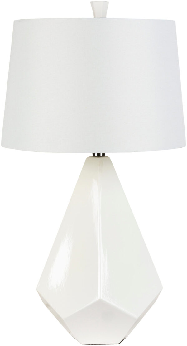 Surya - Enigma Table Lamp - White LMP-1016