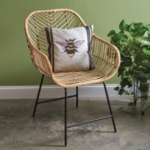 CTW Home Collection - Rattan Armchair with Metal Legs 460371