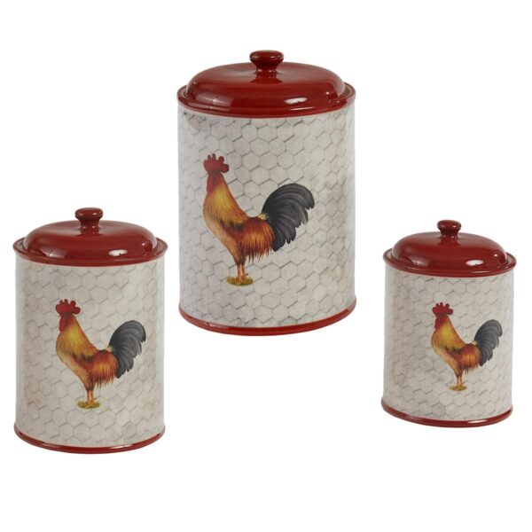 Park Designs - Break of Day Rooster Canister Set of 3 4969-694