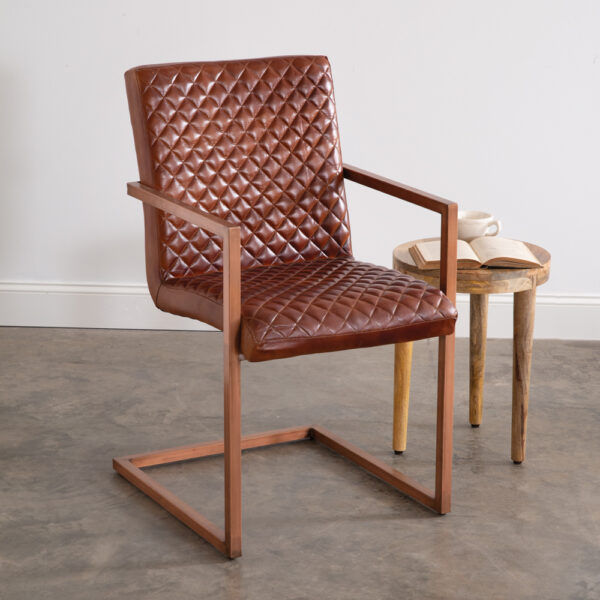 CTW Home Collection - Leather Diamond Pattern Armchair 510511
