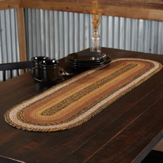 Primitive Kettle Grove Jute Runner 13x48 by Mayflower Market