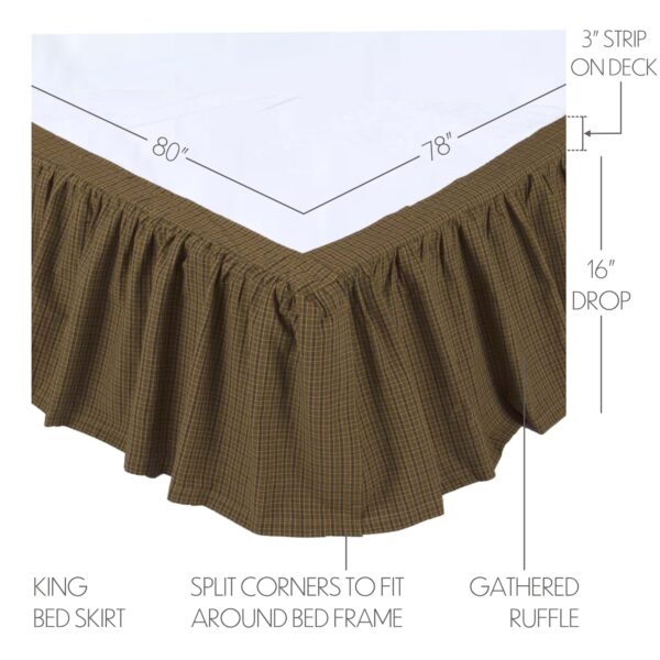 VHC-10737 - Tea Cabin King Bed Skirt 78x80x16