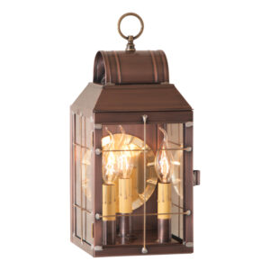 Antiqued Solid Copper Martha's Wall Lantern in Antique Copper - 3-Light