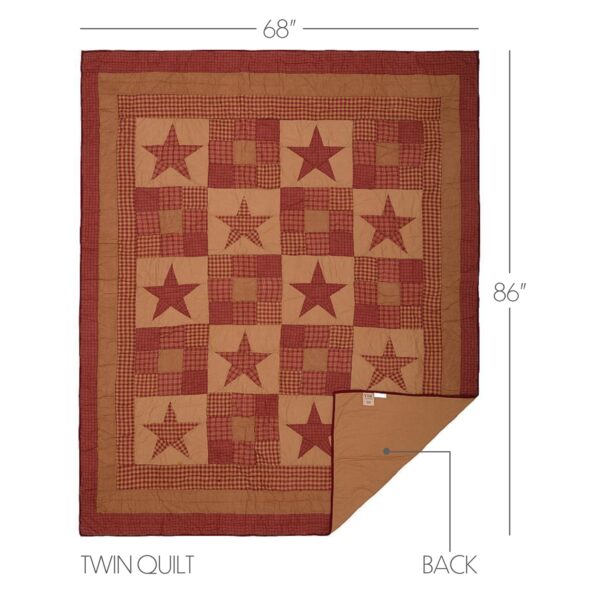 VHC-13612 - Ninepatch Star Twin Quilt 86x68