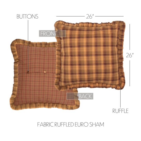 VHC-14960 - Prescott Euro Sham Fabric Ruffled 26x26