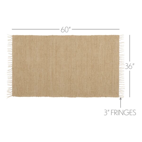 VHC-15058 - Burlap Natural Chindi/Rag Rug 36x60
