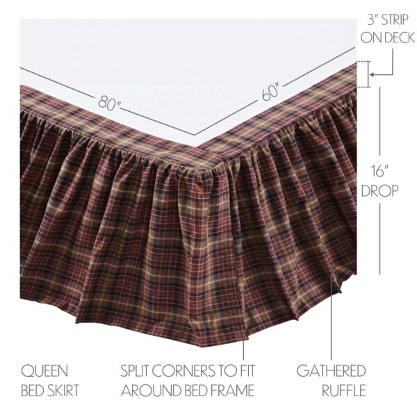 VHC-19968 - Abilene Star Queen Bed Skirt 60x80x16