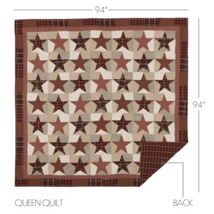 Primitive Abilene Star Queen Quilt 94Wx94L by Mayflower Market