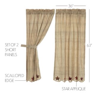 VHC-19978 - Abilene Star Short Panel Set of 2 63x36