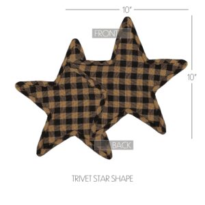 VHC-20147 - Black Star Trivet Star Shape 10