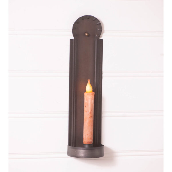 Kettle Black Slim Colonial Tin Candle Sconce Candle Holders