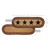 VHC-27560 - Potomac Jute Stair Tread Oval Stencil Stars Latex 8.5x27
