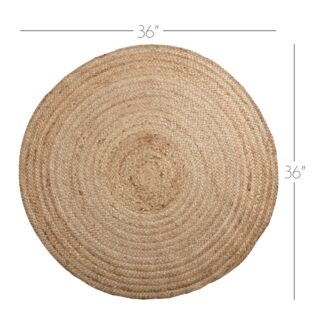 Farmhouse Harlow Jute Rug 3ft Round by April & Olive
