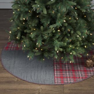 Rustic Anderson Patchwork Tree Skirt 60 by Seasons Crest