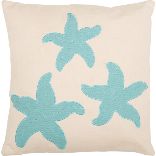 VHC-32390 - Three Starfish Pillow 18x18