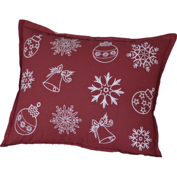 VHC-32394 - Snow Ornaments Pillow 14x18