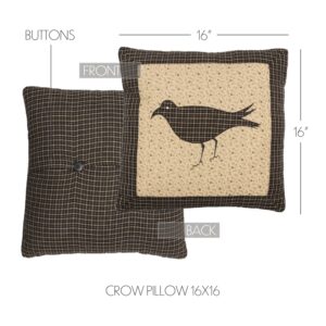 VHC-32924 - Kettle Grove Pillow Crow 16x16