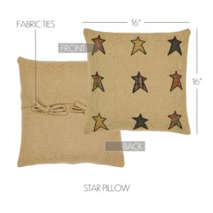 VHC-32937 - Stratton Applique Star Pillow 16x16