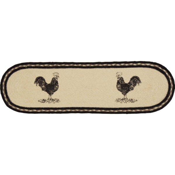 VHC-34057 - Sawyer Mill Poultry Jute Stair Tread Oval Latex 8.5x27