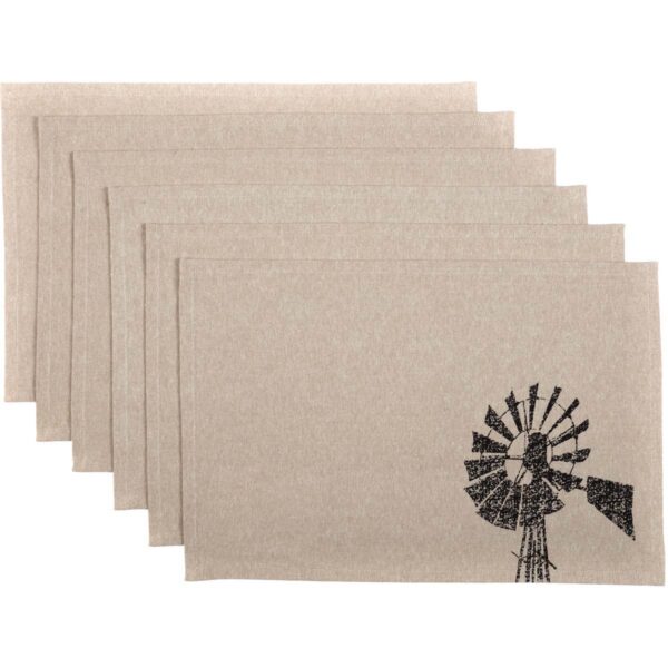 VHC-34145 - Sawyer Mill Windmill Placemat Set of 6 12x18