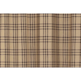 Farmhouse Sawyer Mill Charcoal Plaid Panel Set of 2 84x40 by April & Olive