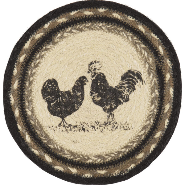 VHC-34273 - Sawyer Mill Poultry Jute Trivet 8