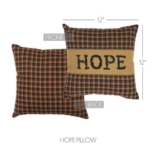 Primitive Heritage Farms Hope Pillow 12x12 by Mayflower Market