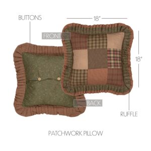 VHC-39467 - Crosswoods Patchwork Pillow 18x18