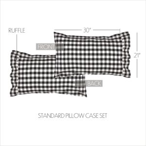 VHC-40451 - Annie Buffalo Black Check Standard Pillow Case Set of 2 21x30