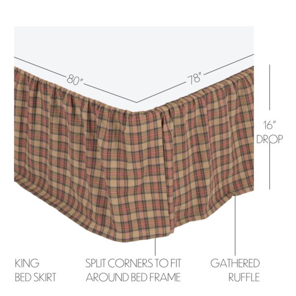 VHC-40513 - Crosswoods King Bed Skirt 78x80x16