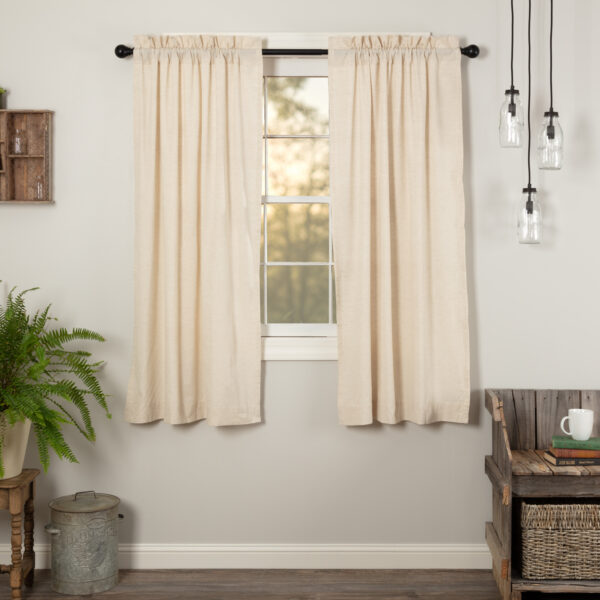 VHC-45632 - Simple Life Flax Natural Short Panel Set of 2 63x36