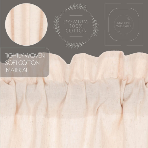VHC-45633 - Simple Life Flax Natural Prairie Short Panel Set of 2 63x36x18