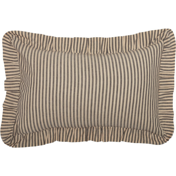VHC-51298 - Sawyer Mill Charcoal Ticking Stripe Fabric Pillow 14x22