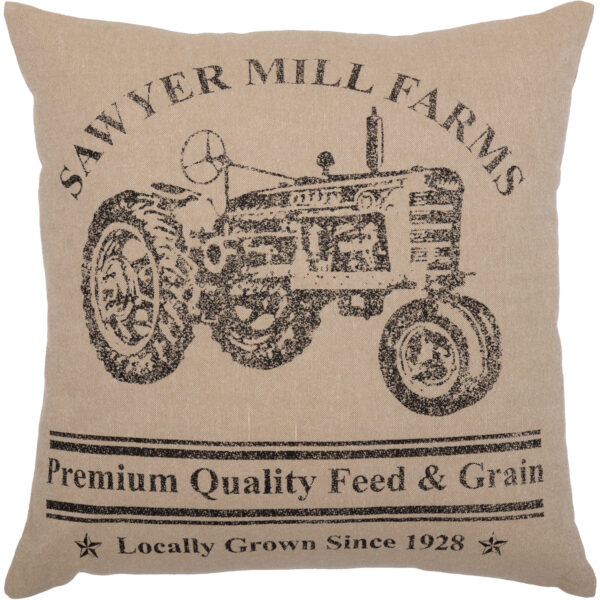 VHC-51300 - Sawyer Mill Charcoal Tractor Pillow 18x18