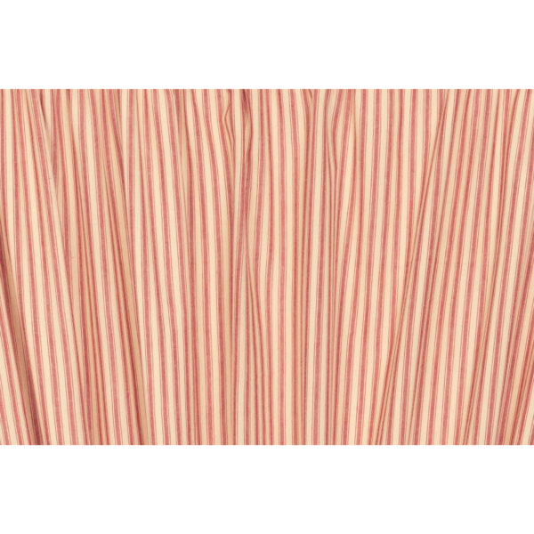 VHC-51332 - Sawyer Mill Red Ticking Stripe Prairie Short Panel Set of 2 63x36x18