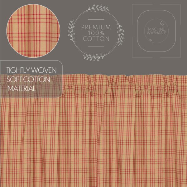 VHC-51337 - Sawyer Mill Red Plaid Panel Set of 2 84x40
