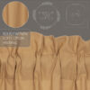 VHC-51363 - Simple Life Flax Khaki Swag Set of 2 36x36x16