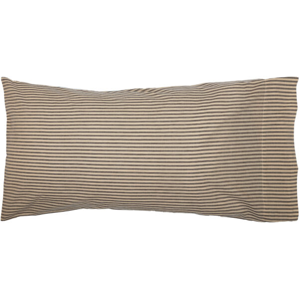 VHC-51926 - Sawyer Mill Charcoal Ticking Stripe King Pillow Case Set of 2 21x40